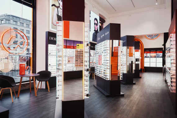 Profil Optik flagship store nørreport indendørs